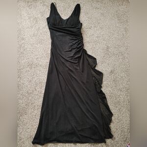Betsy & Adam Black Evening Gown